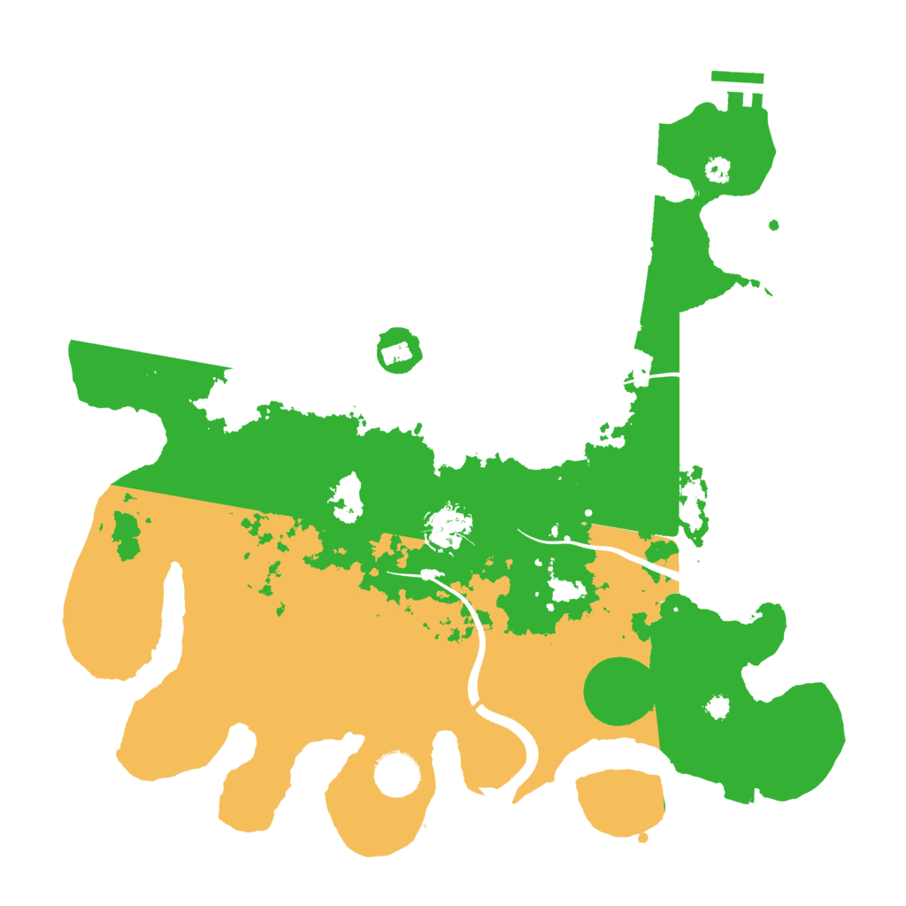 Biome Rust Map: Procedural Map, Size: 3500, Seed: 1821174755