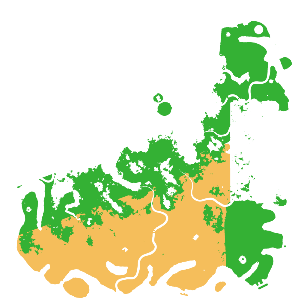 Biome Rust Map: Procedural Map, Size: 6000, Seed: 1411898257