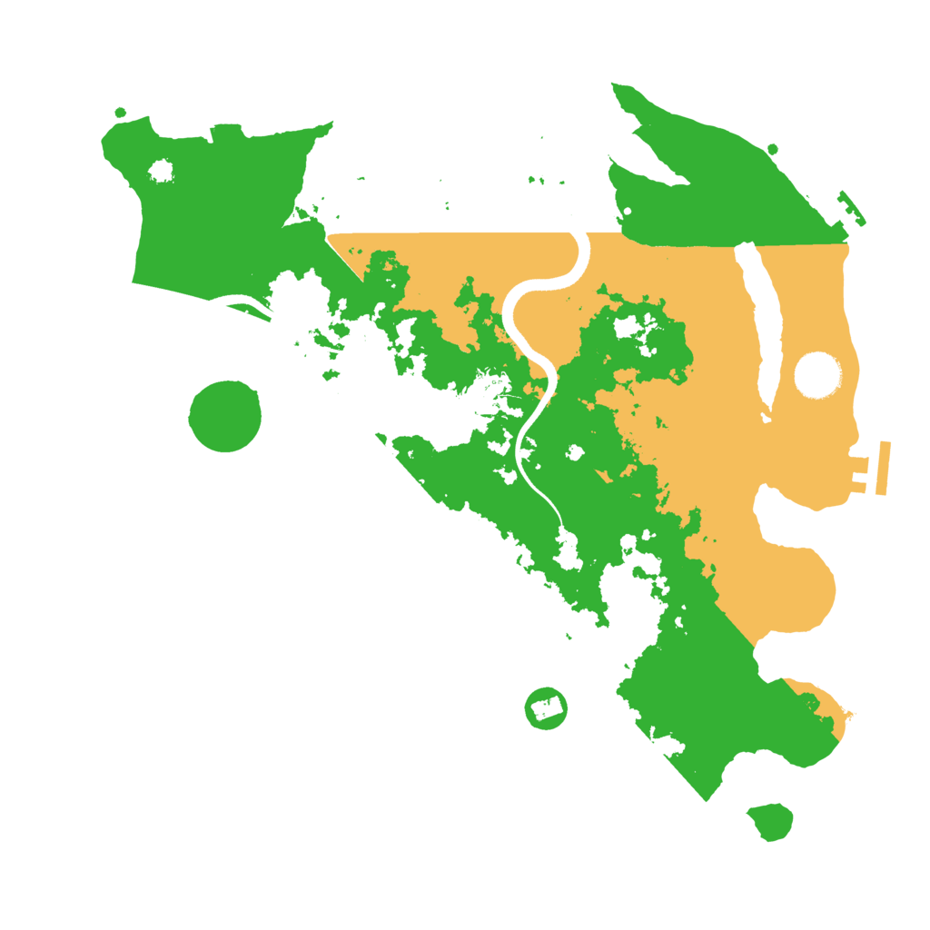 Biome Rust Map: Procedural Map, Size: 3500, Seed: 3820