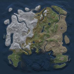 Thumbnail Rust Map: Procedural Map, Size: 4250, Seed: 1597050542, 16 Monuments