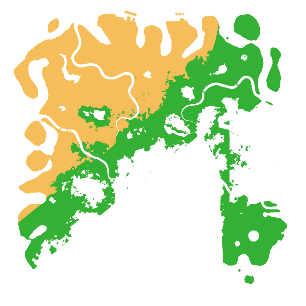 Biome Rust Map: Procedural Map, Size: 5000, Seed: 14163132