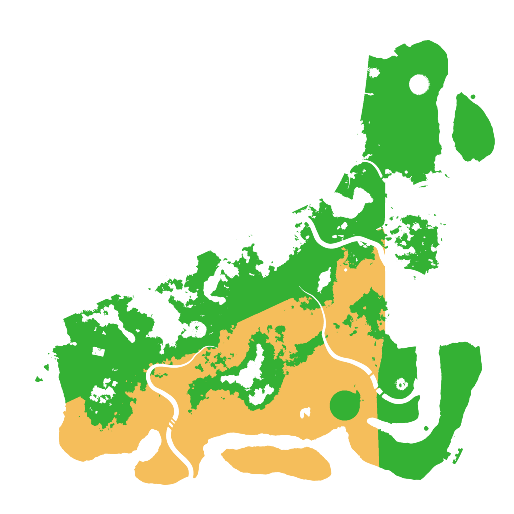 Biome Rust Map: Procedural Map, Size: 4500, Seed: 13970