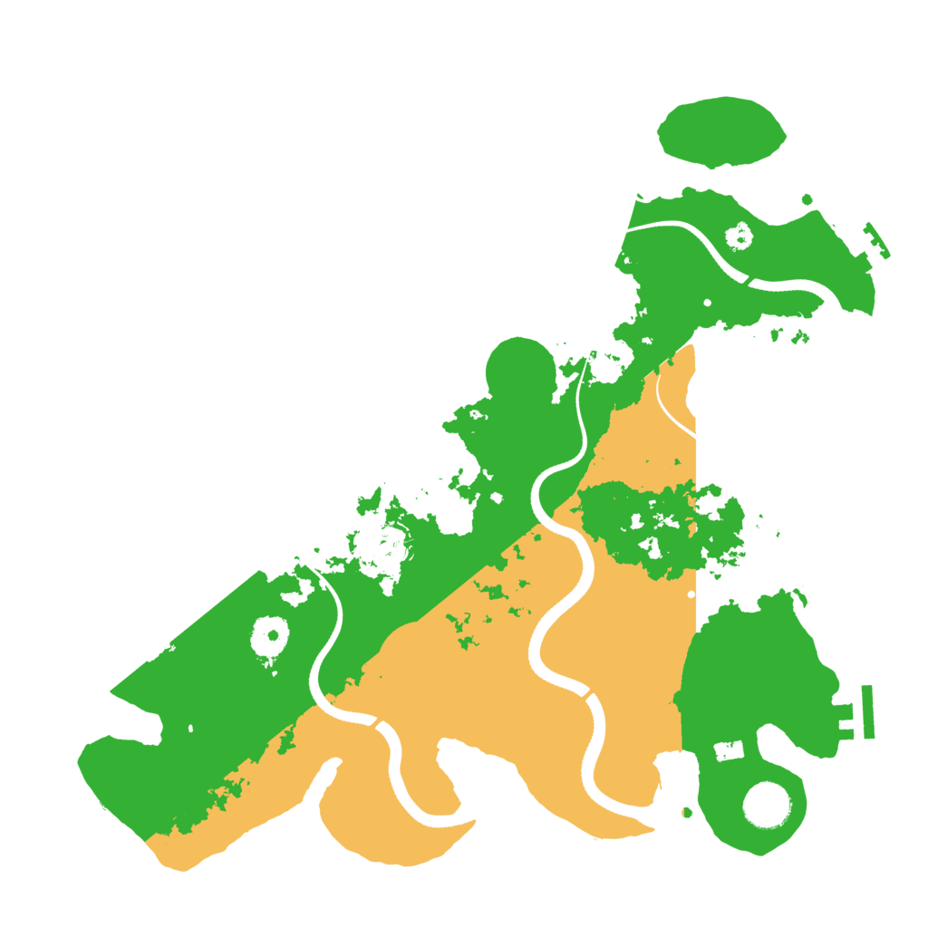 Biome Rust Map: Procedural Map, Size: 3500, Seed: 390118904