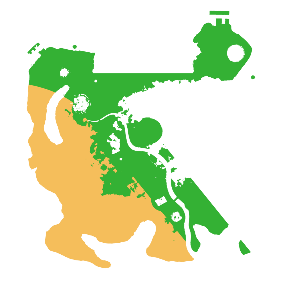 Biome Rust Map: Procedural Map, Size: 3000, Seed: 2030470401