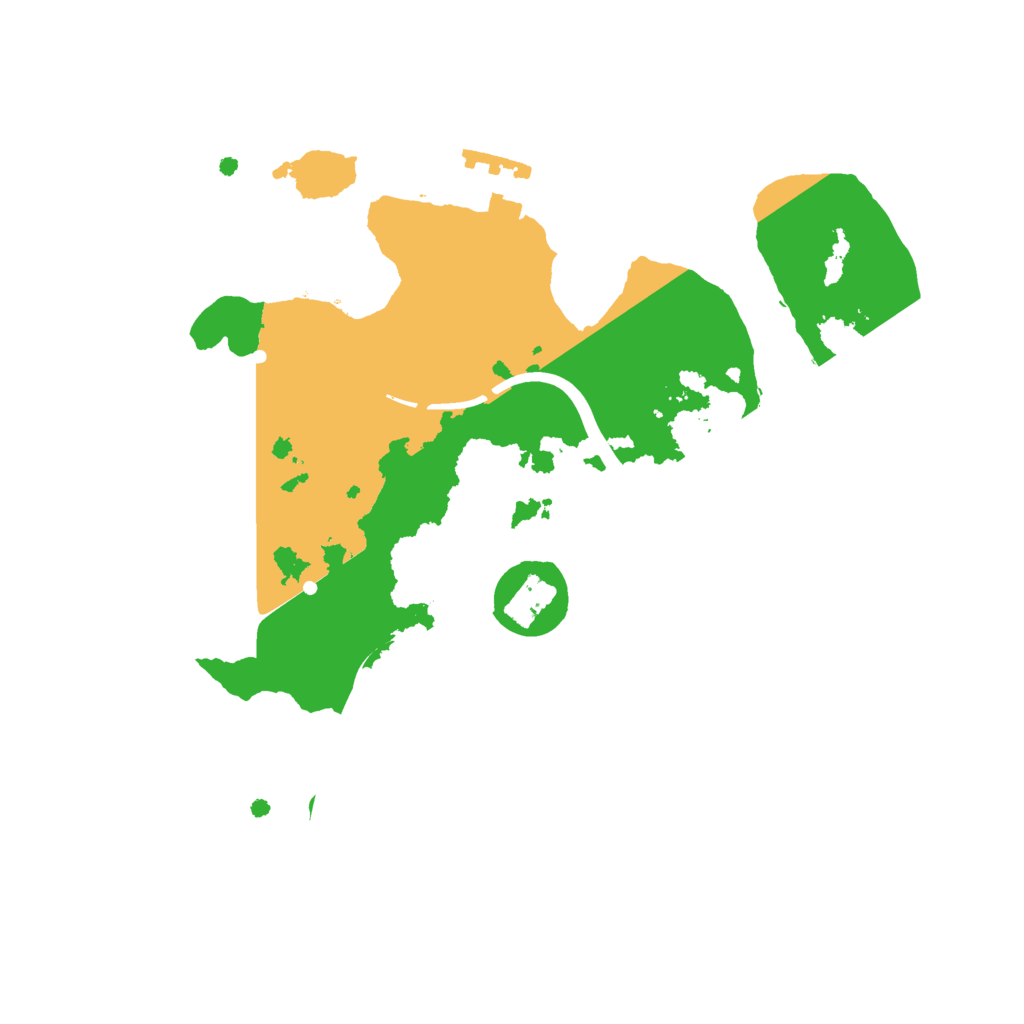Biome Rust Map: Procedural Map, Size: 2200, Seed: 12820