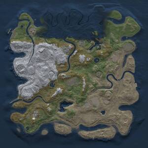 Thumbnail Rust Map: Procedural Map, Size: 4250, Seed: 1990984533, 17 Monuments