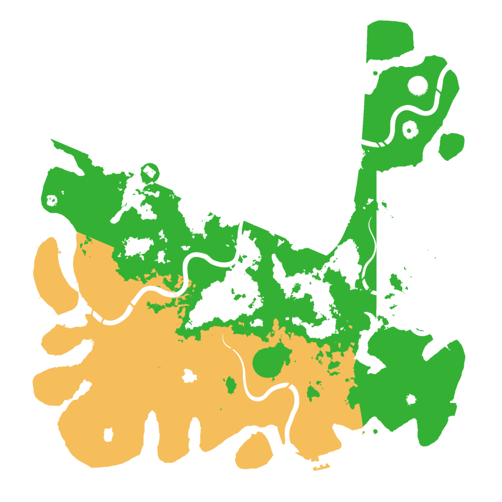 Biome Rust Map: Procedural Map, Size: 4500, Seed: 114869677