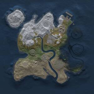Thumbnail Rust Map: Procedural Map, Size: 2500, Seed: 602417321, 8 Monuments