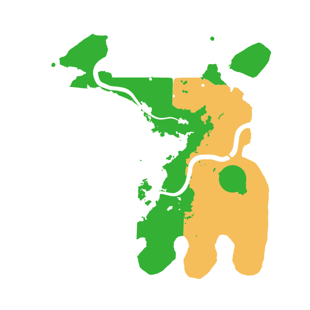 Biome Rust Map: Procedural Map, Size: 3000, Seed: 487631101