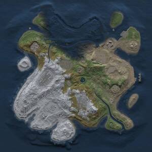 Thumbnail Rust Map: Procedural Map, Size: 3000, Seed: 2013210407, 12 Monuments