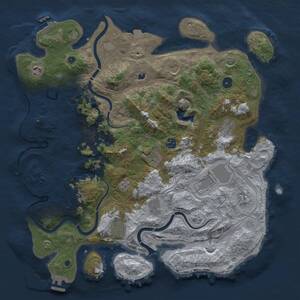 Thumbnail Rust Map: Procedural Map, Size: 4300, Seed: 894170, 17 Monuments