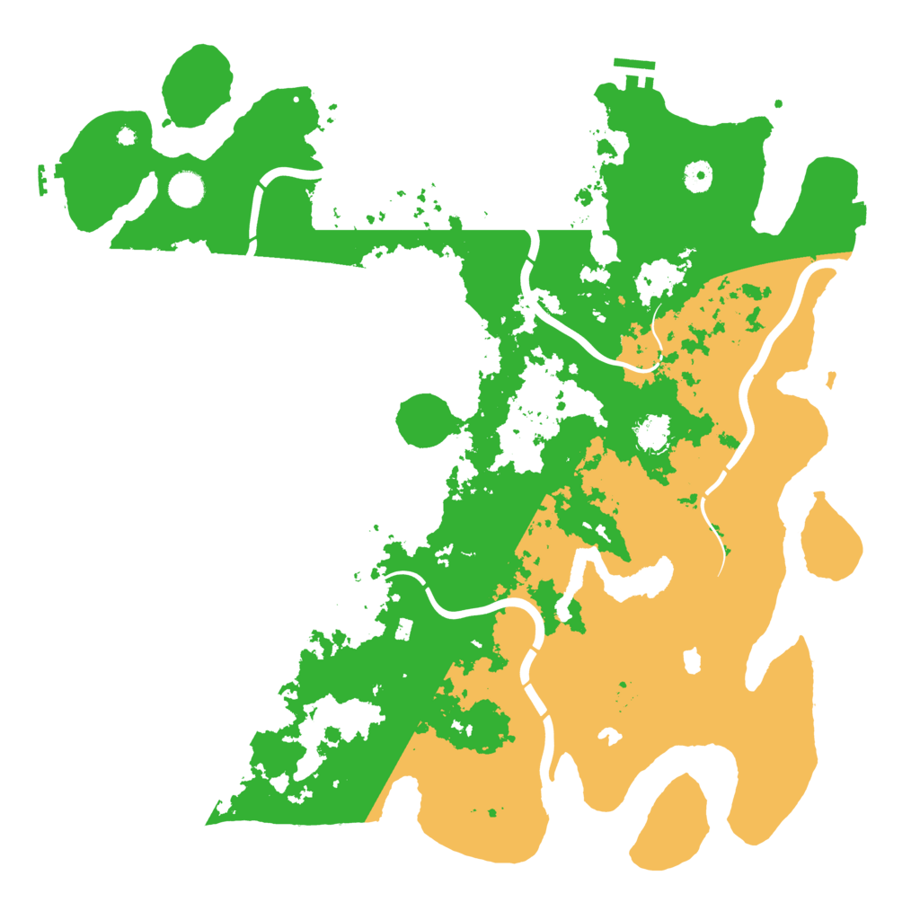 Biome Rust Map: Procedural Map, Size: 4500, Seed: 751615014