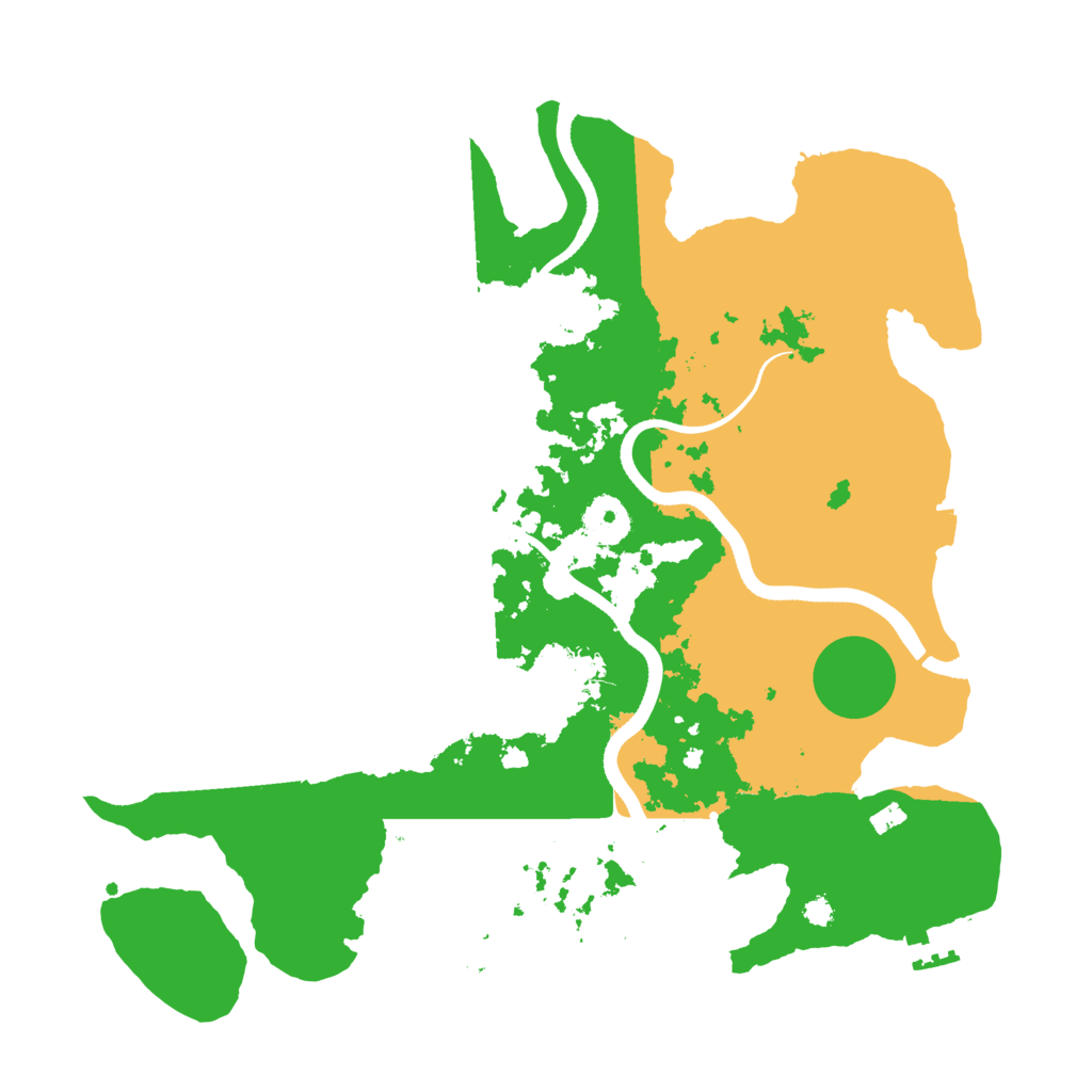 Biome Rust Map: Procedural Map, Size: 3500, Seed: 45634636