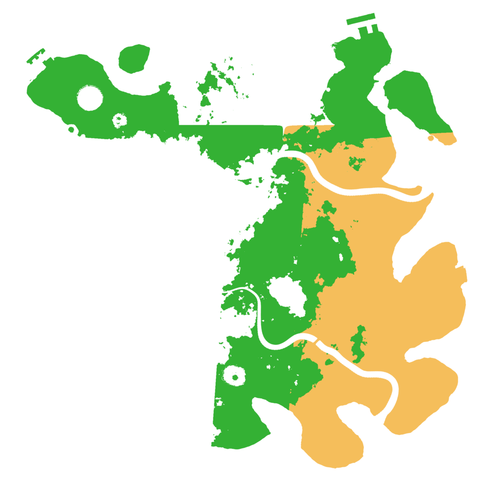 Biome Rust Map: Procedural Map, Size: 3500, Seed: 59735