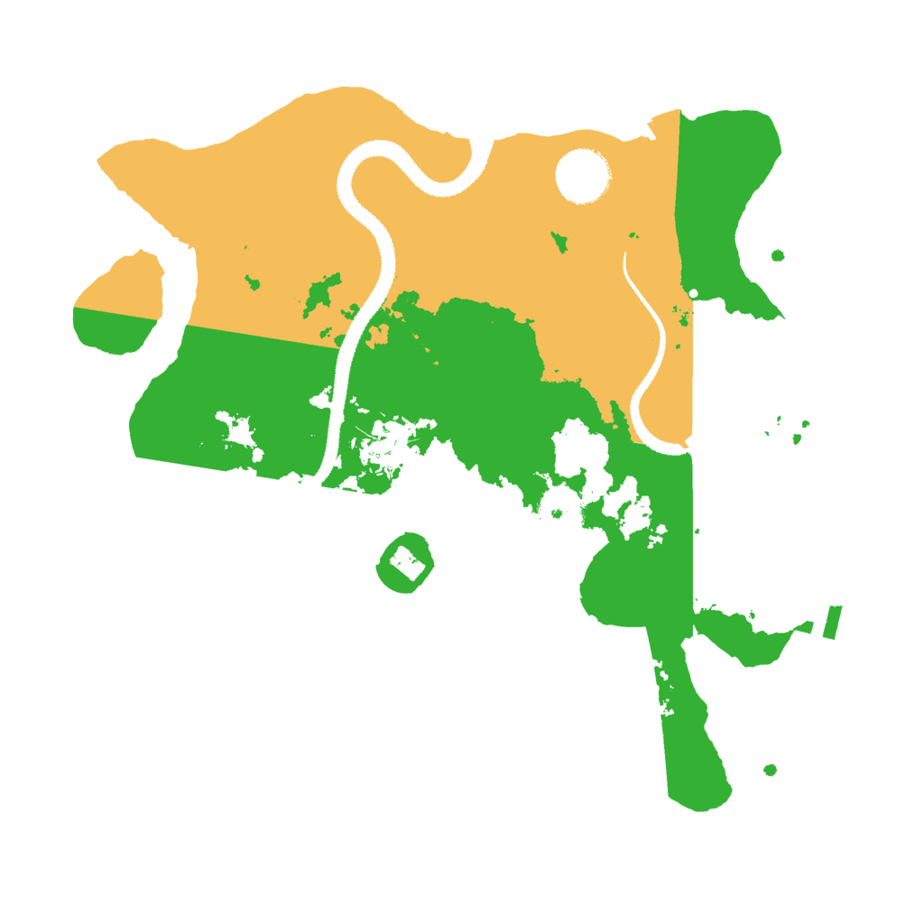 Biome Rust Map: Procedural Map, Size: 3000, Seed: 1968
