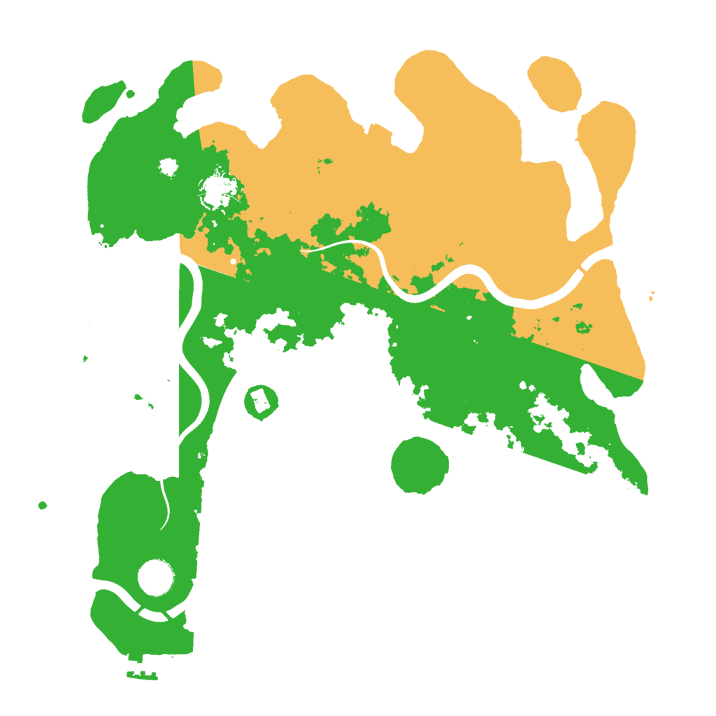 Biome Rust Map: Procedural Map, Size: 3500, Seed: 914392943