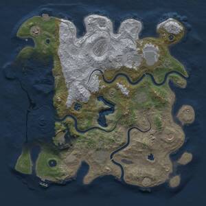 Thumbnail Rust Map: Procedural Map, Size: 4000, Seed: 587552707, 15 Monuments