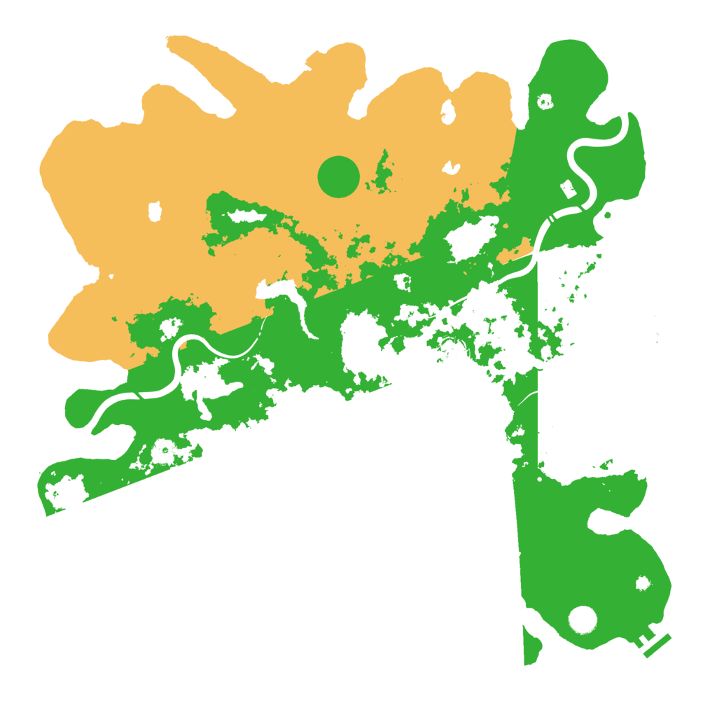 Biome Rust Map: Procedural Map, Size: 4500, Seed: 61108609