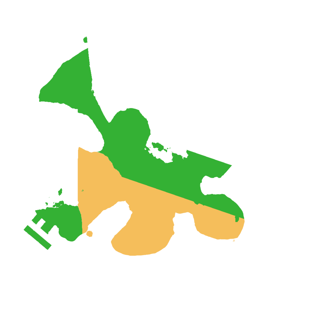 Biome Rust Map: Procedural Map, Size: 2000, Seed: 1167155992