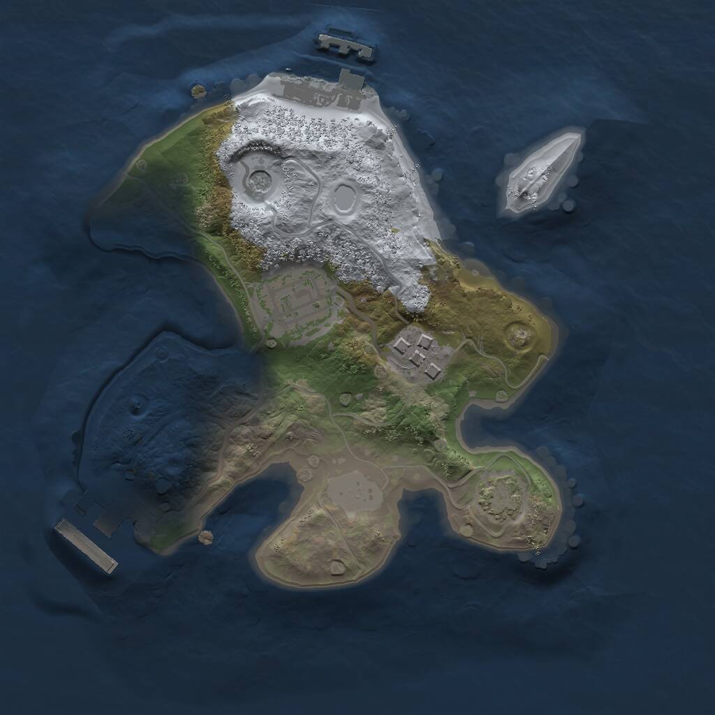 Rust Map: Procedural Map, Size: 2000, Seed: 1167155992, 7 Monuments