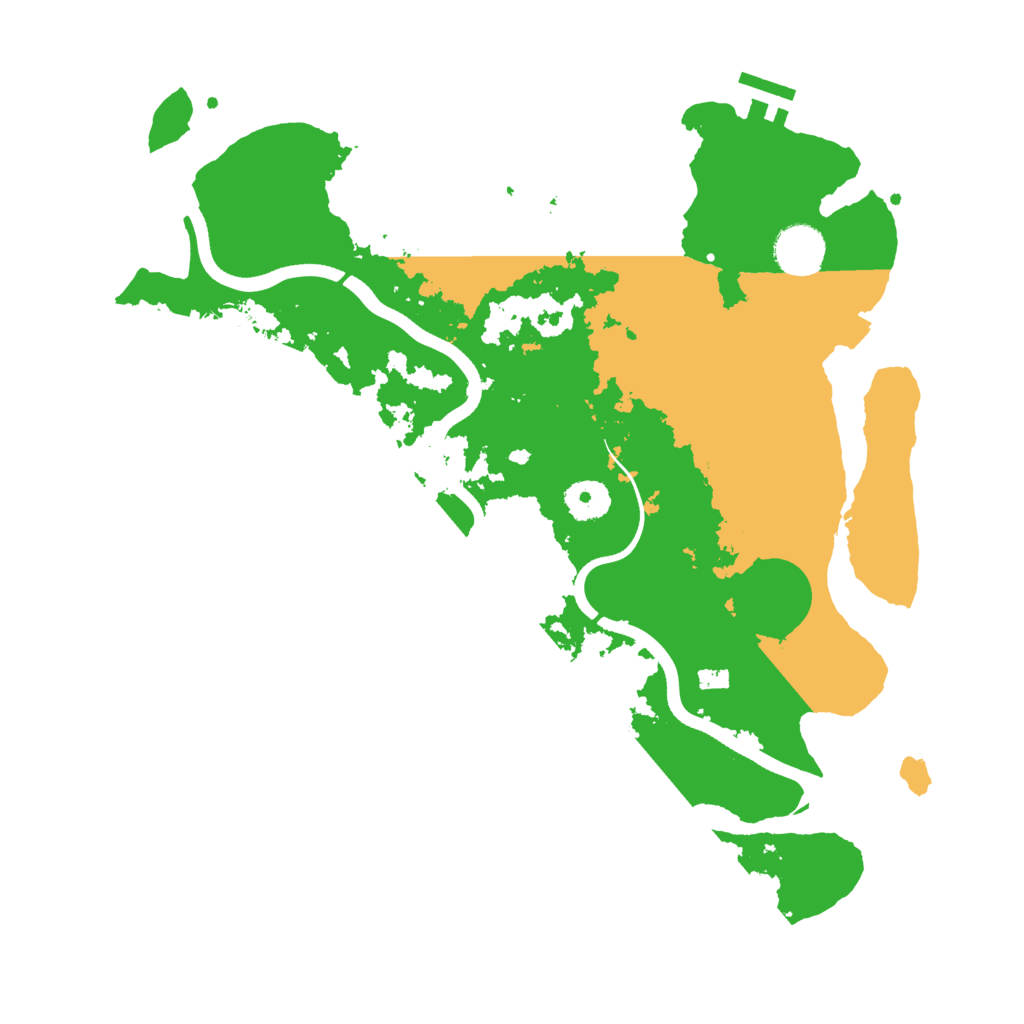 Biome Rust Map: Procedural Map, Size: 3600, Seed: 36