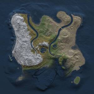 Thumbnail Rust Map: Procedural Map, Size: 2500, Seed: 1378485490, 8 Monuments