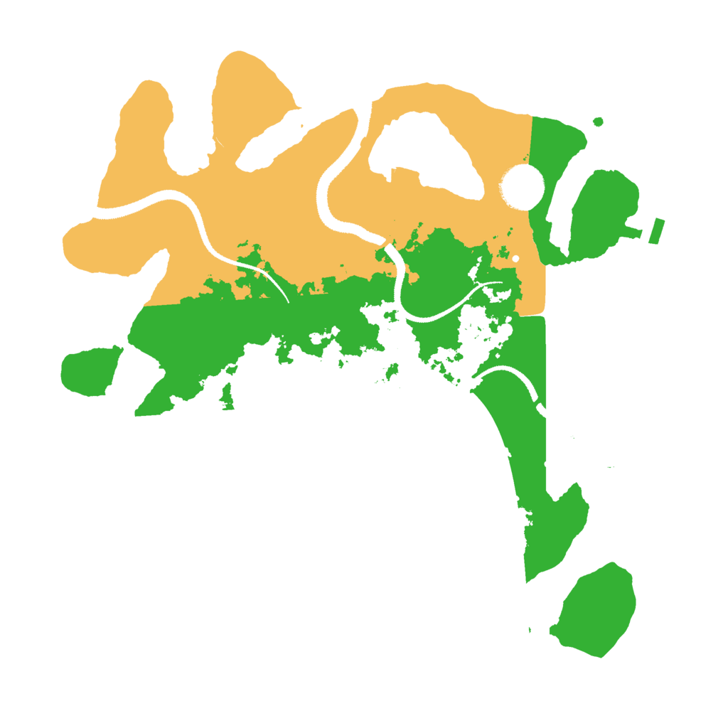 Biome Rust Map: Procedural Map, Size: 3000, Seed: 1128570445