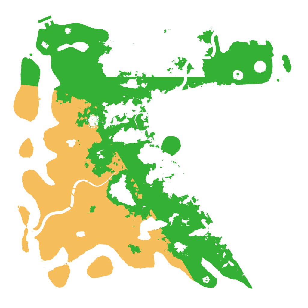 Biome Rust Map: Procedural Map, Size: 4500, Seed: 136192461
