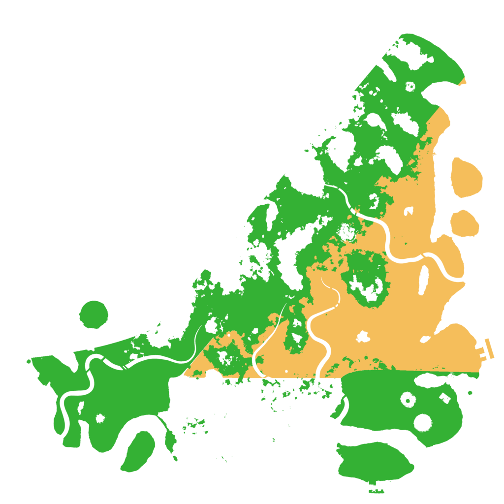 Biome Rust Map: Procedural Map, Size: 5000, Seed: 548441