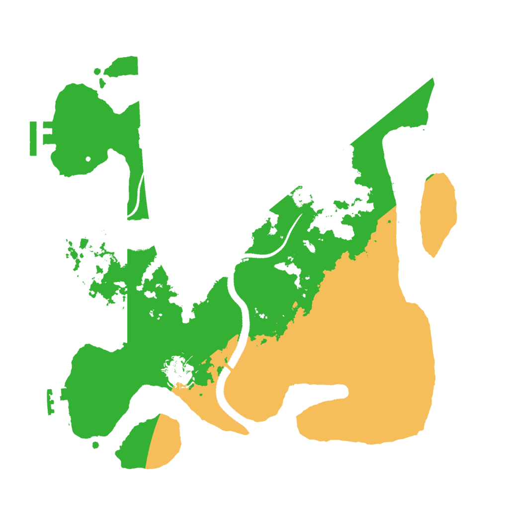 Biome Rust Map: Procedural Map, Size: 3000, Seed: 1766317728