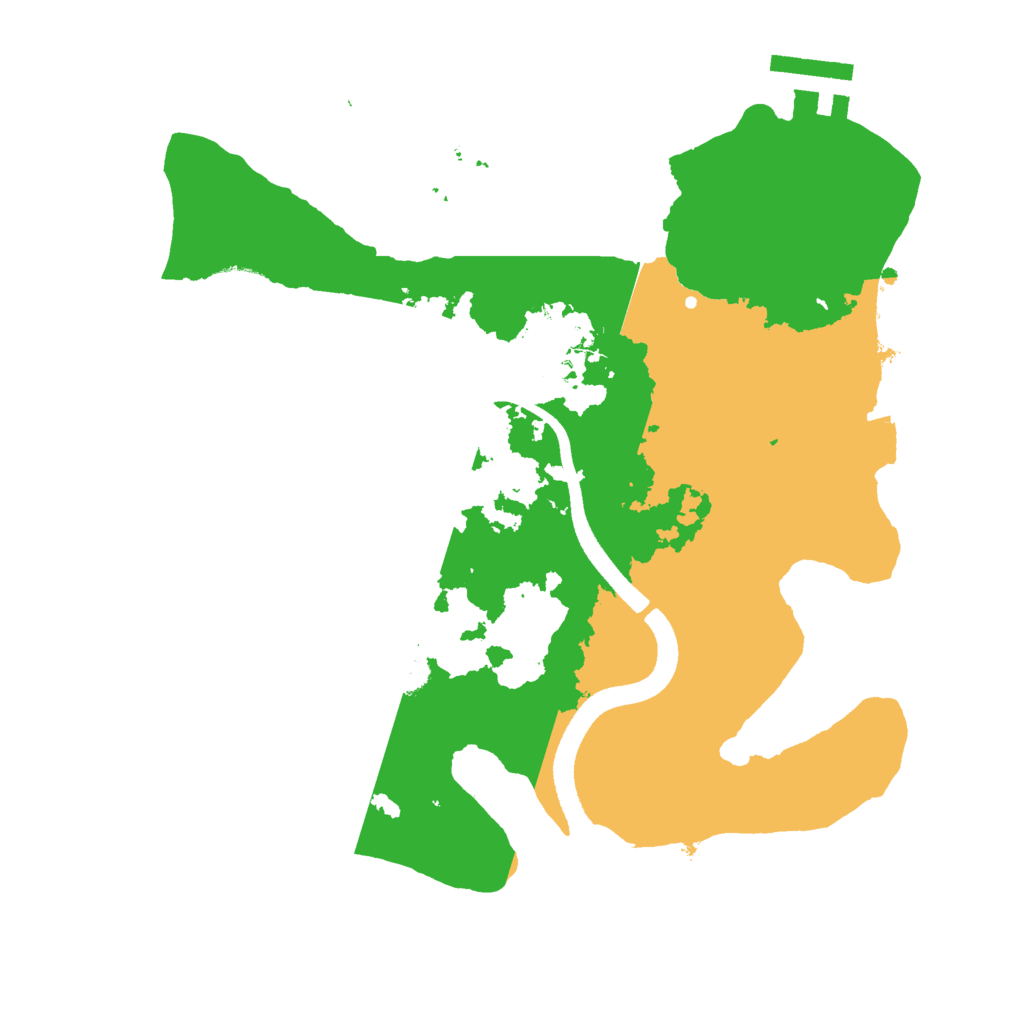 Biome Rust Map: Procedural Map, Size: 2500, Seed: 51423