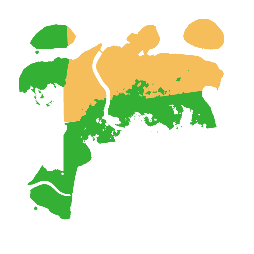 Biome Rust Map: Procedural Map, Size: 3000, Seed: 16374