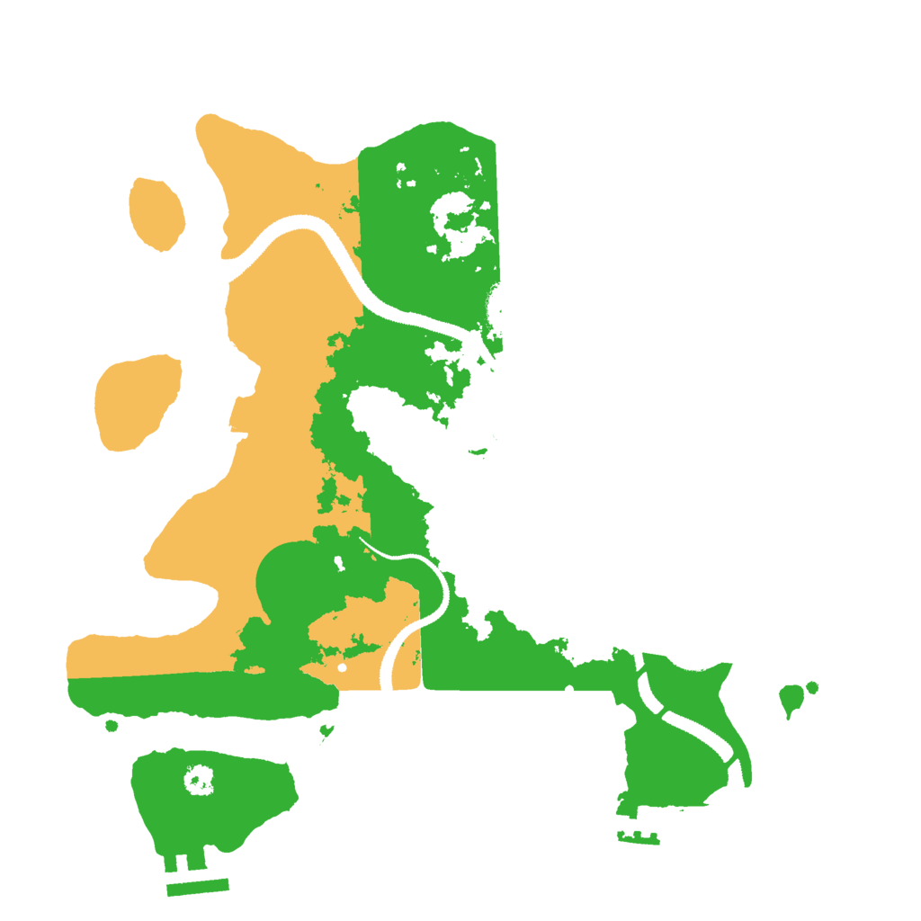 Biome Rust Map: Procedural Map, Size: 3000, Seed: 736637252