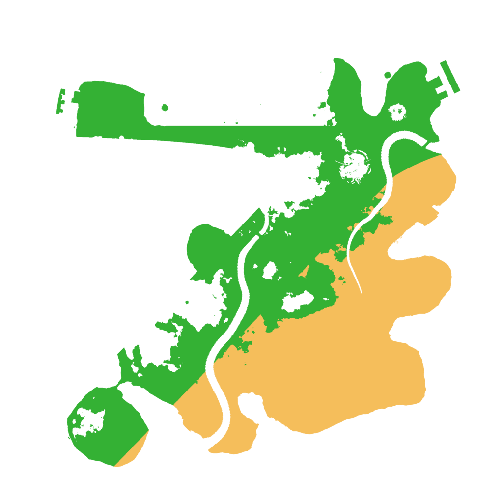 Biome Rust Map: Procedural Map, Size: 3000, Seed: 412988219