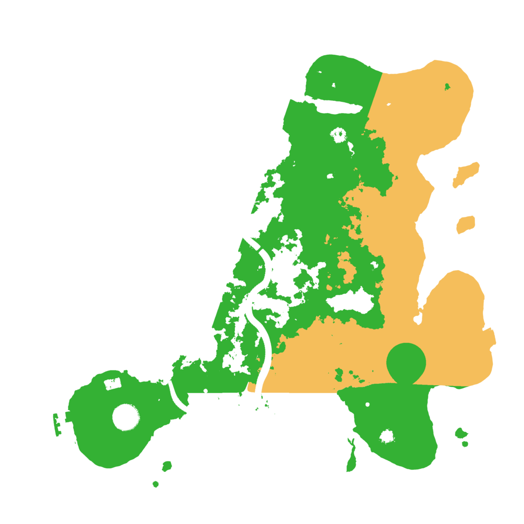 Biome Rust Map: Procedural Map, Size: 3500, Seed: 3584