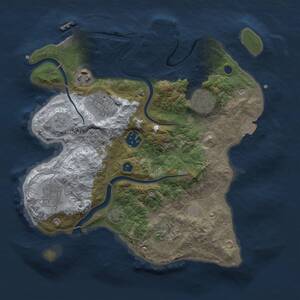 Thumbnail Rust Map: Procedural Map, Size: 3000, Seed: 2901354, 13 Monuments