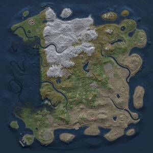 Thumbnail Rust Map: Procedural Map, Size: 4700, Seed: 1436787669, 16 Monuments