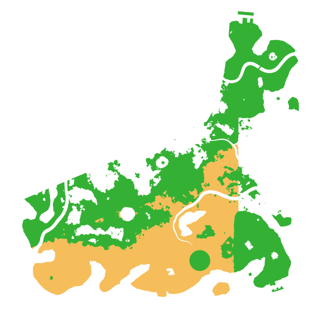 Biome Rust Map: Procedural Map, Size: 4050, Seed: 2021