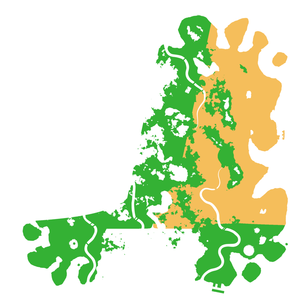 Biome Rust Map: Procedural Map, Size: 5000, Seed: 77758492