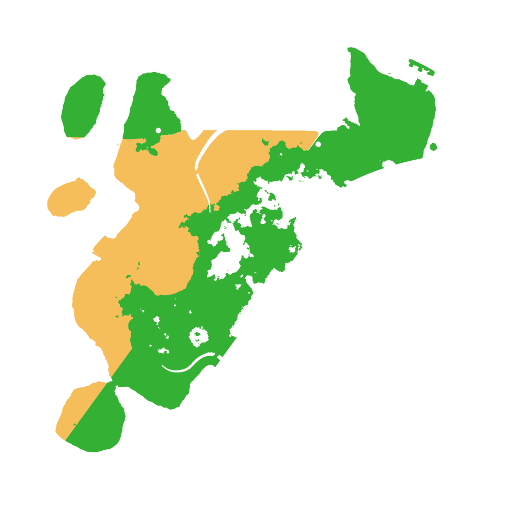 Biome Rust Map: Procedural Map, Size: 2777, Seed: 11235813