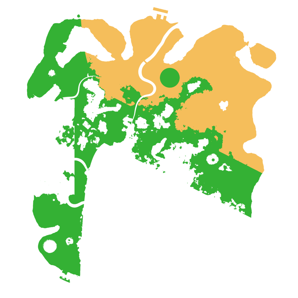 Biome Rust Map: Procedural Map, Size: 4000, Seed: 50953