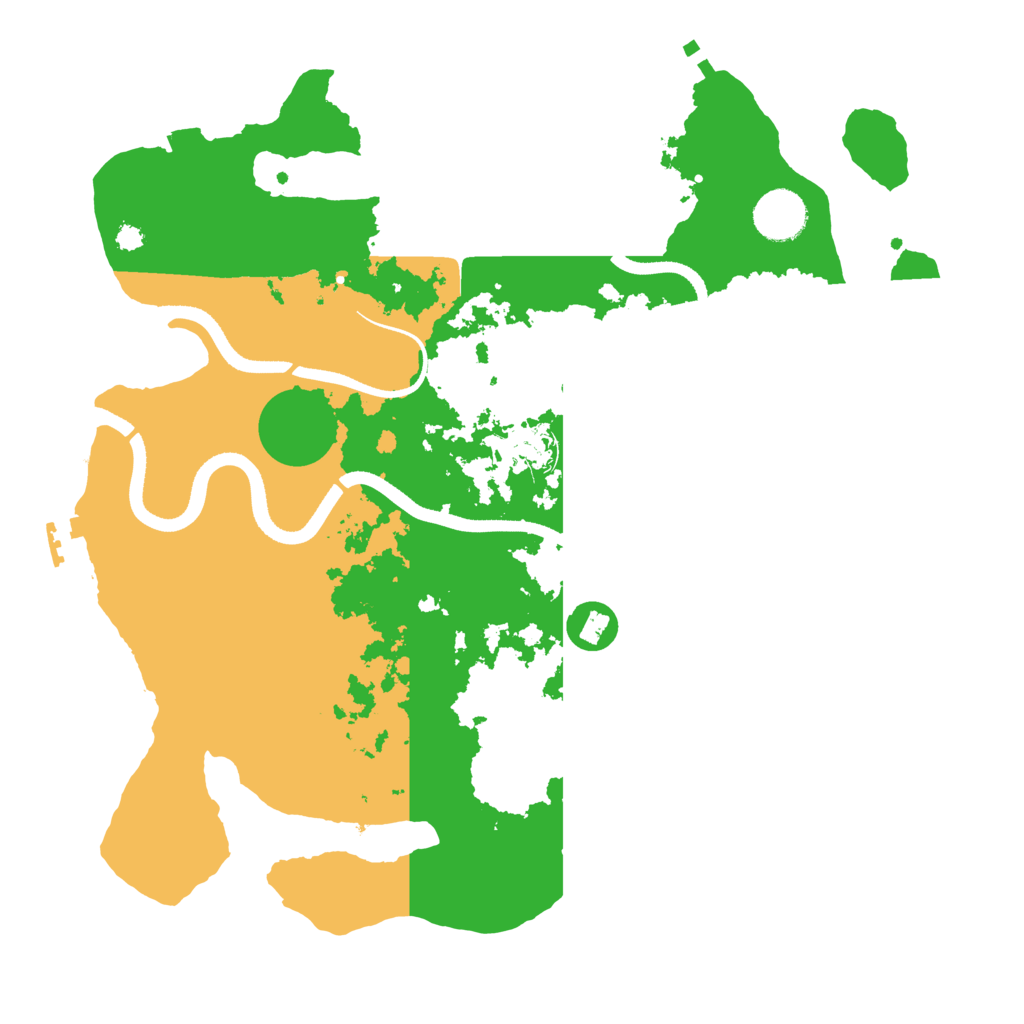 Biome Rust Map: Procedural Map, Size: 3500, Seed: 301021309