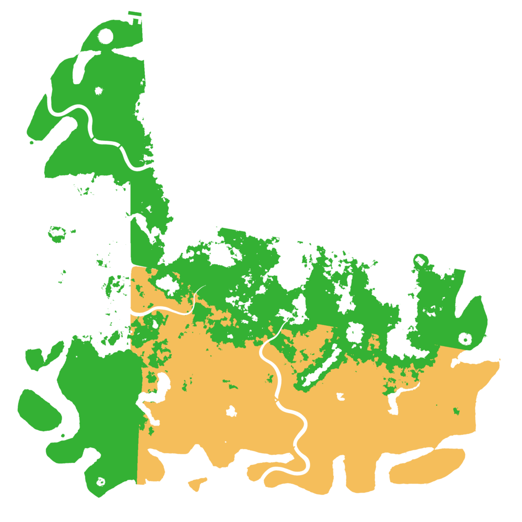 Biome Rust Map: Procedural Map, Size: 6000, Seed: 847291634