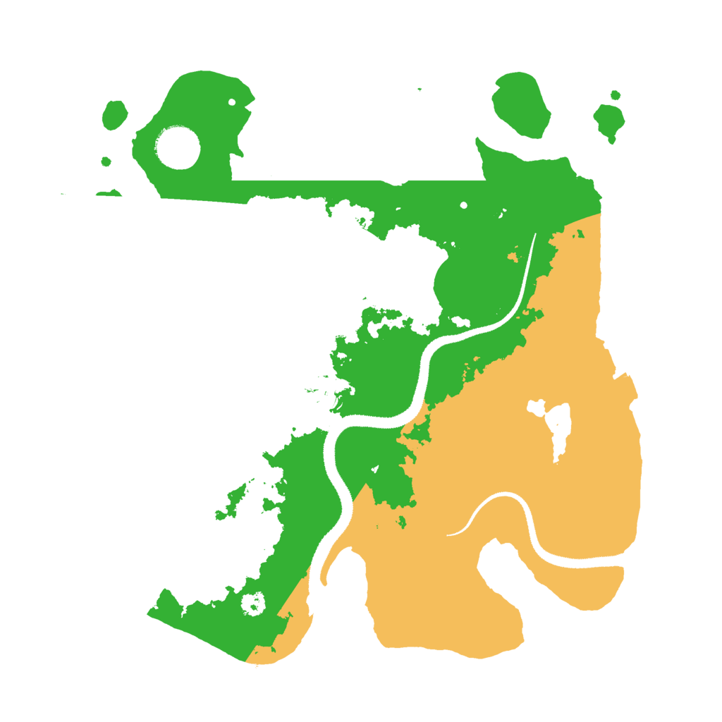 Biome Rust Map: Procedural Map, Size: 3000, Seed: 23157