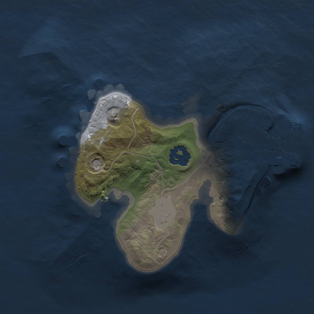 Rust Map: Procedural Map, Size: 1500, Seed: 1262763800, 2 Monuments