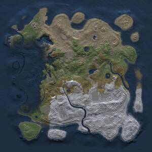 Thumbnail Rust Map: Procedural Map, Size: 4250, Seed: 1659469935, 16 Monuments
