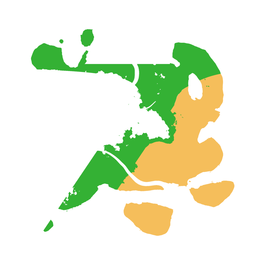 Biome Rust Map: Procedural Map, Size: 2500, Seed: 1048364940