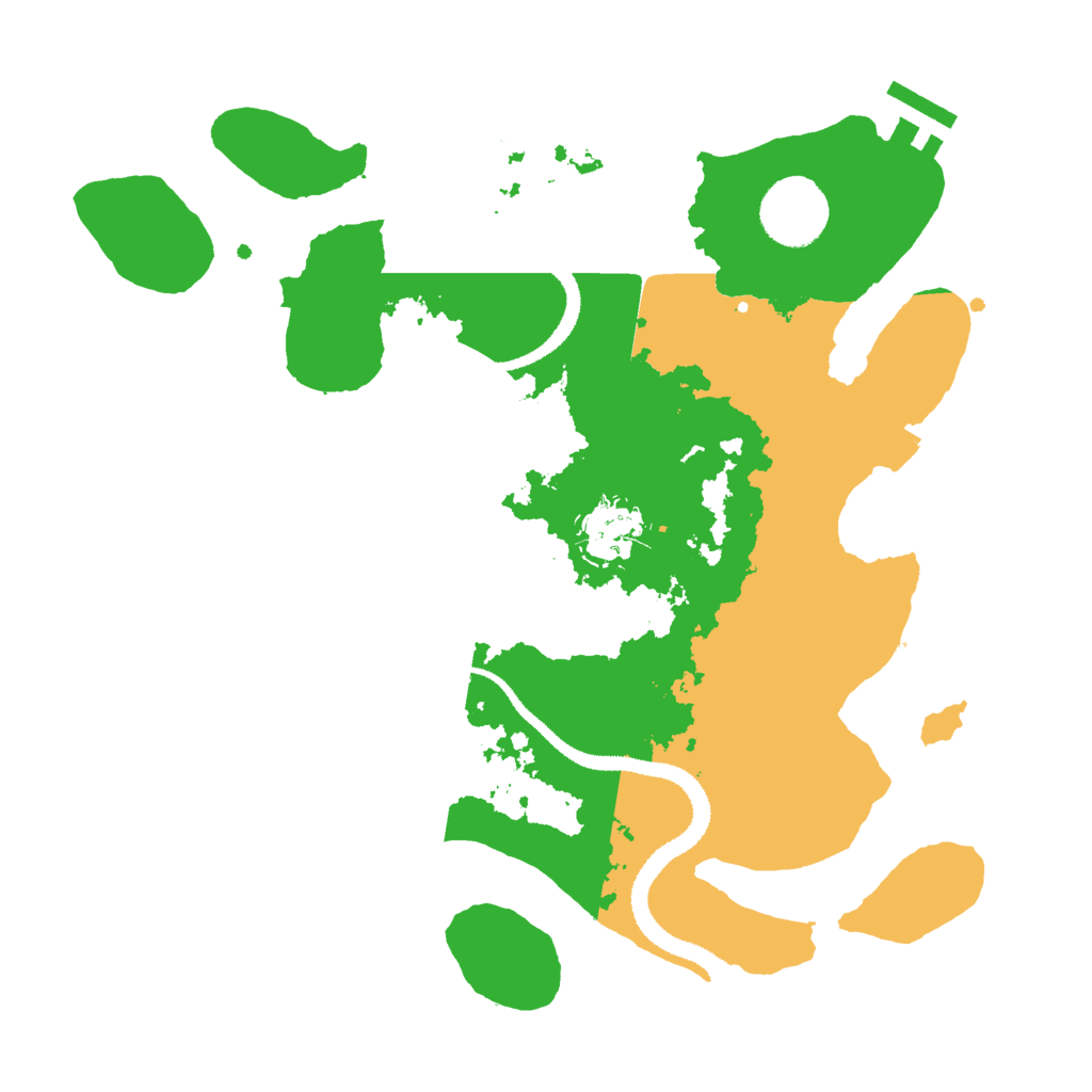 Biome Rust Map: Procedural Map, Size: 3000, Seed: 86478
