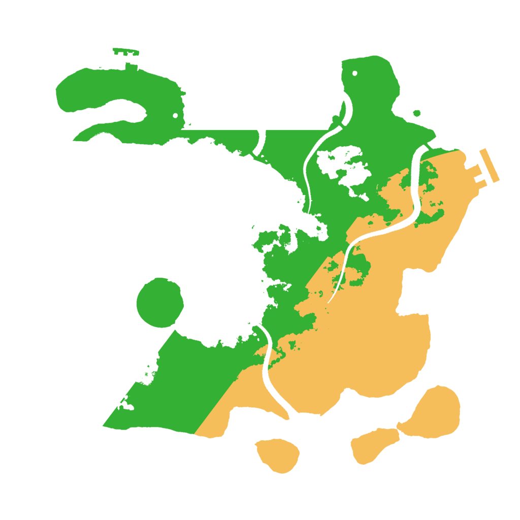 Biome Rust Map: Procedural Map, Size: 3000, Seed: 1329918502