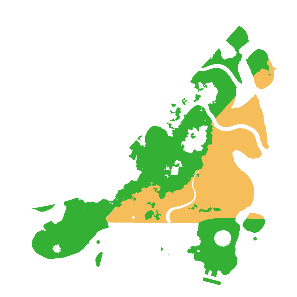 Biome Rust Map: Procedural Map, Size: 3300, Seed: 1581041755